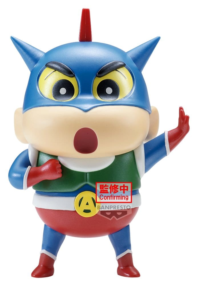 Crayon Shinchan Cosplay PVC Figure Action Kamen Shinchan & Paper Robot Shinchan (Ver. Action Kamen Shinchan Special Color) 12 cm