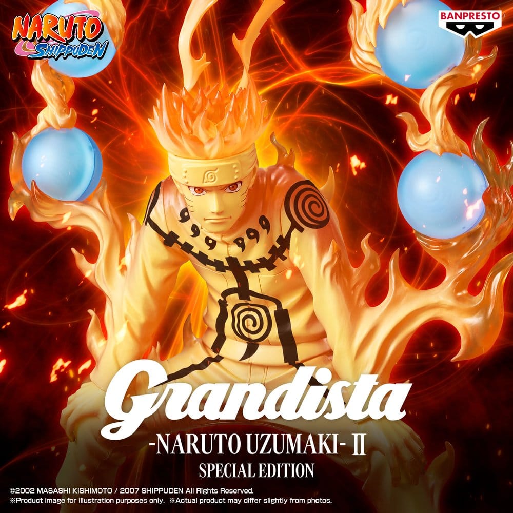 Naruto Shippuden Grandista PVC Figure Naruto Uzumaki II Special Edition 27 cm