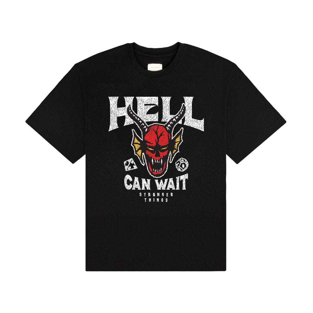Stranger Things T-Shirt Hell Can Wait (black) Size XL