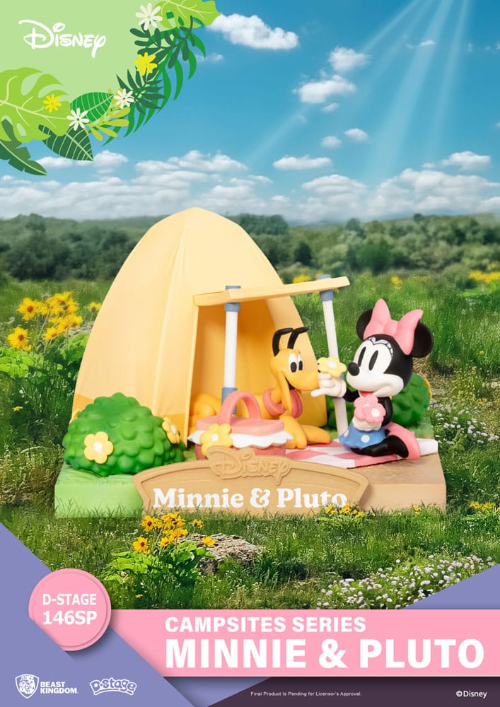 Disney D-Stage Campsite Series PVC Diorama Mini & Pluto Special Edition 10 cm