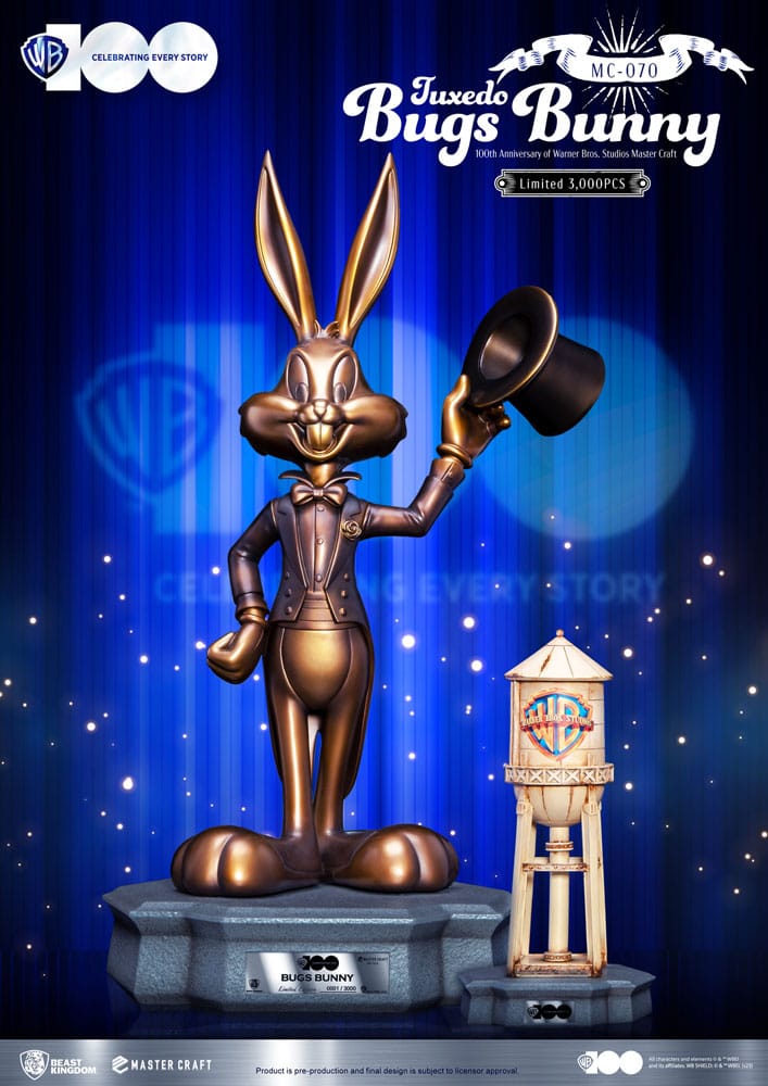 Looney Tunes 100th anniversary of Warner Bros. Studios Master Craft Statue Bugs Bunny 46 cm - Damaged packaging