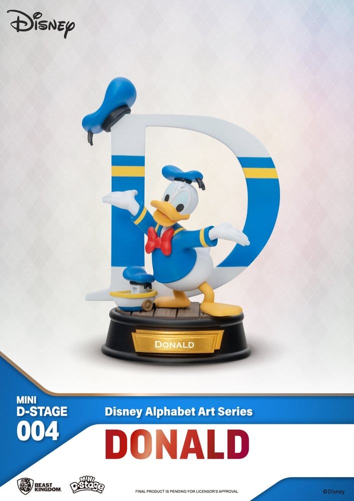 Disney Mini Diorama Stage Statues 6-pack 100 Years of Wonder-Disney Alphabet Art 10 cm