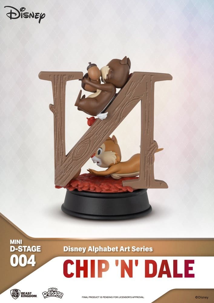 Disney Mini Diorama Stage Statues 6-pack 100 Years of Wonder-Disney Alphabet Art 10 cm