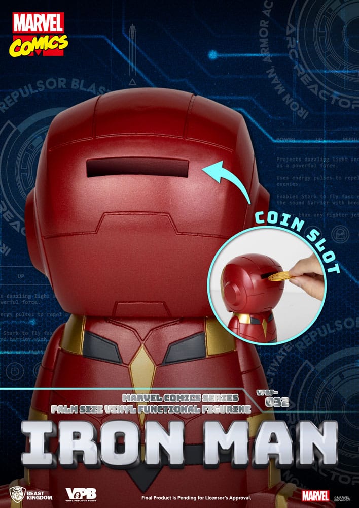 Classic Marvel Comics Piggy Vinyl Bank Iron Man 12 cm