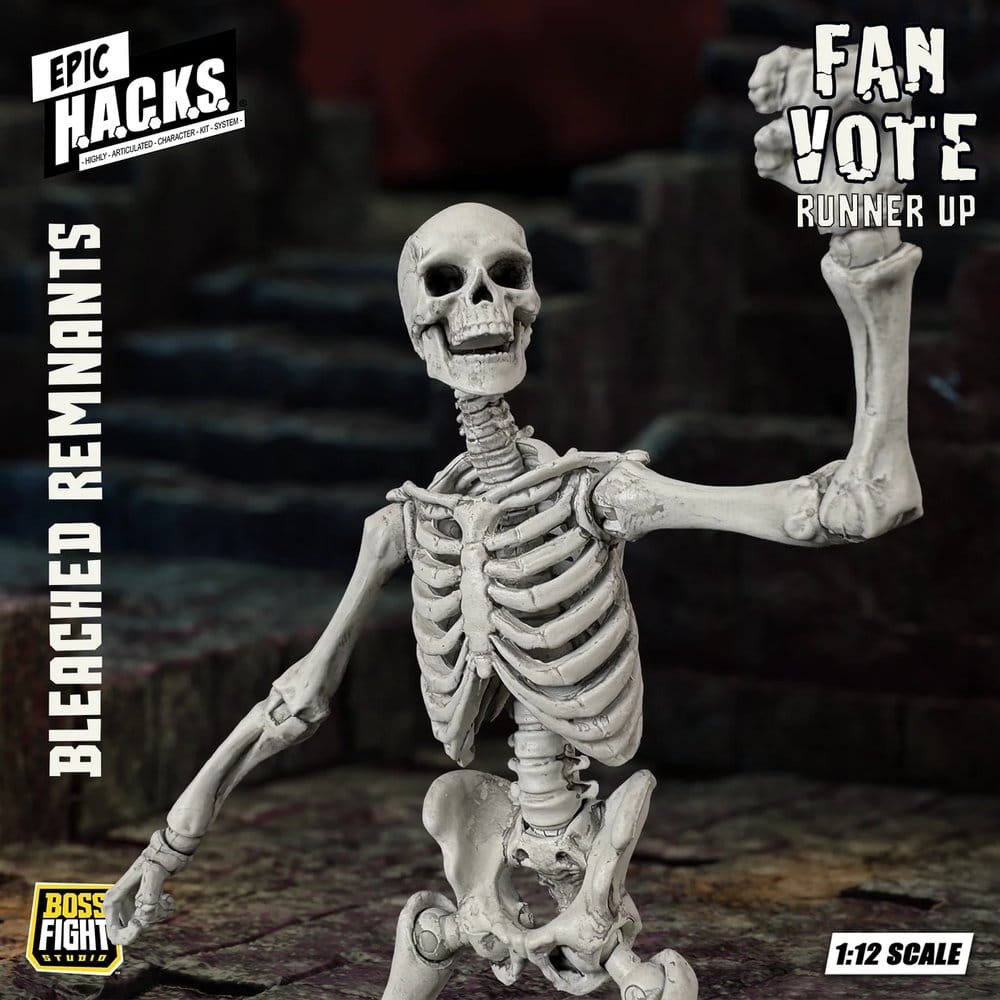 EPIC H.A.C.K.S. Action Figure 1/12 Skeleton Blank Bleached Remnants