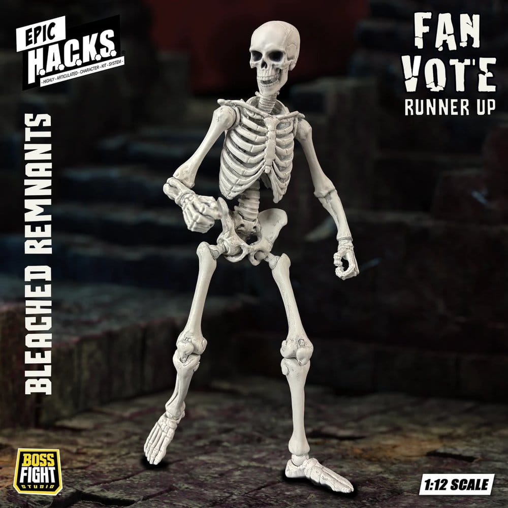 EPIC H.A.C.K.S. Action Figure 1/12 Skeleton Blank Bleached Remnants