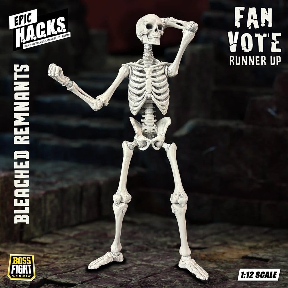 EPIC H.A.C.K.S. Action Figure 1/12 Skeleton Blank Bleached Remnants