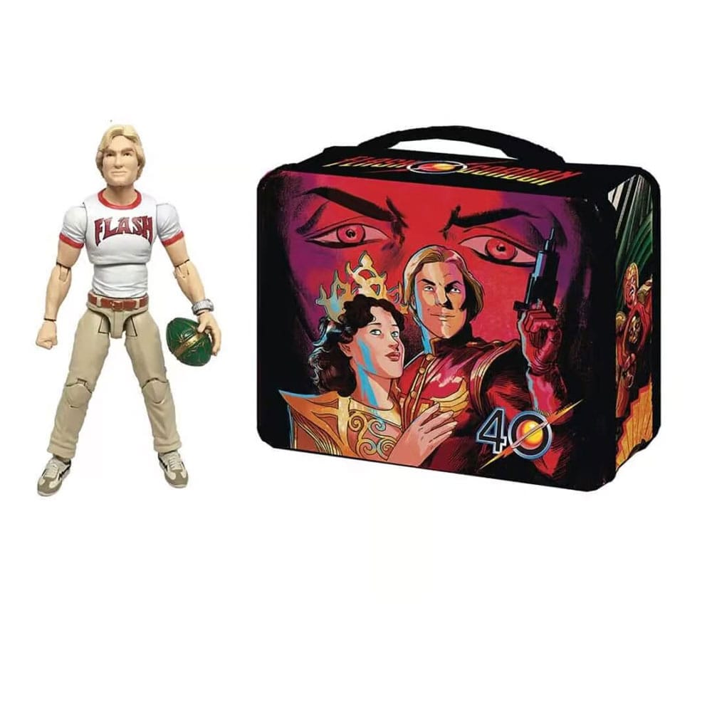Flash Gordon Hero H.A.C.K.S. Action Figure Flash Gordon with Lunchbox  - Severely damaged packaging
