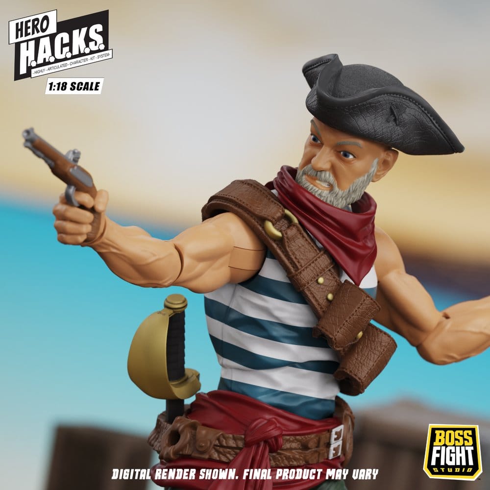 Hero H.A.C.K.S. Core Action Figure 1/18 Heroes and Villains Wave 1 Daniel Wright: Pirate Quartermaster