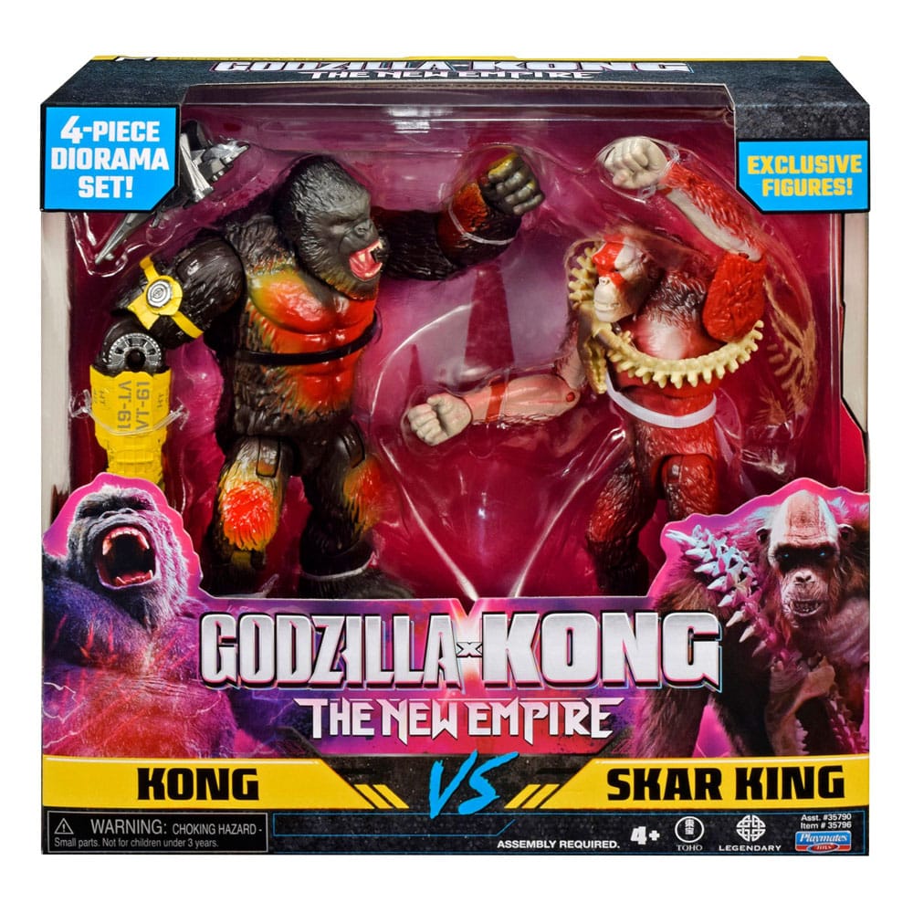 Godzilla x Kong: The New Empire - Kong vs Skar King 6 inch Action Figure 2-Pack