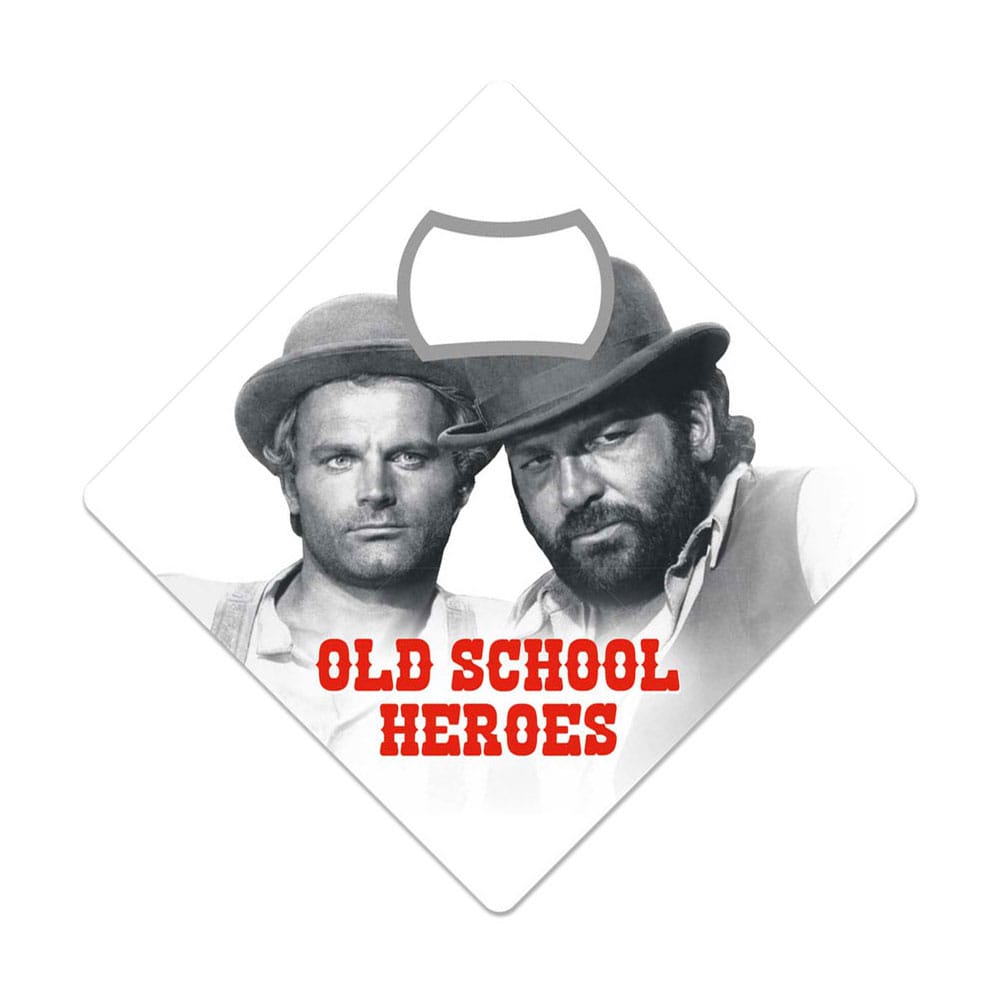 Bud Spencer & Terence Hill Bottle Opener Fridge Magnet Old School Heroes