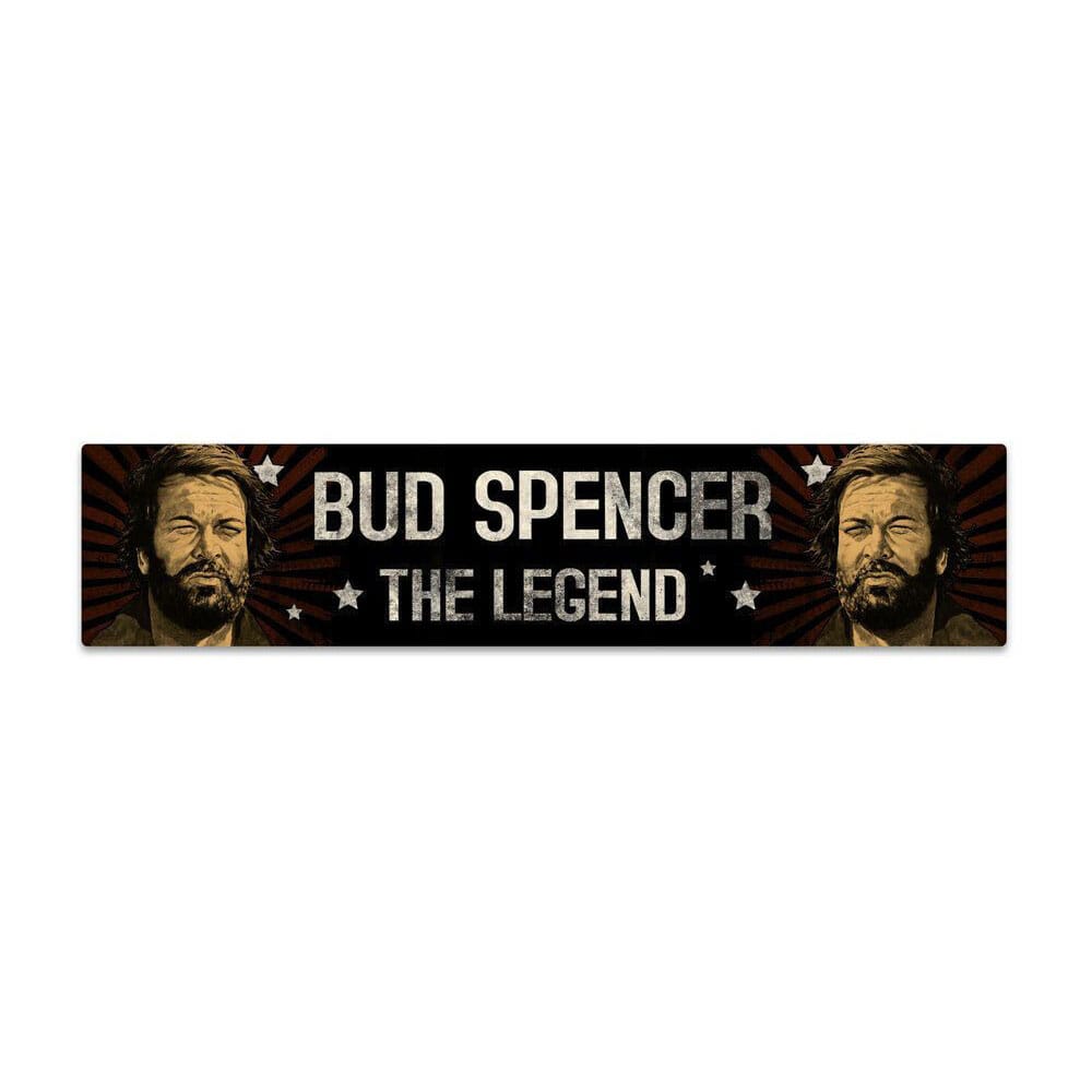 Bud Spencer Tin Sign with Magnet The Legend 16 x 3,5 cm