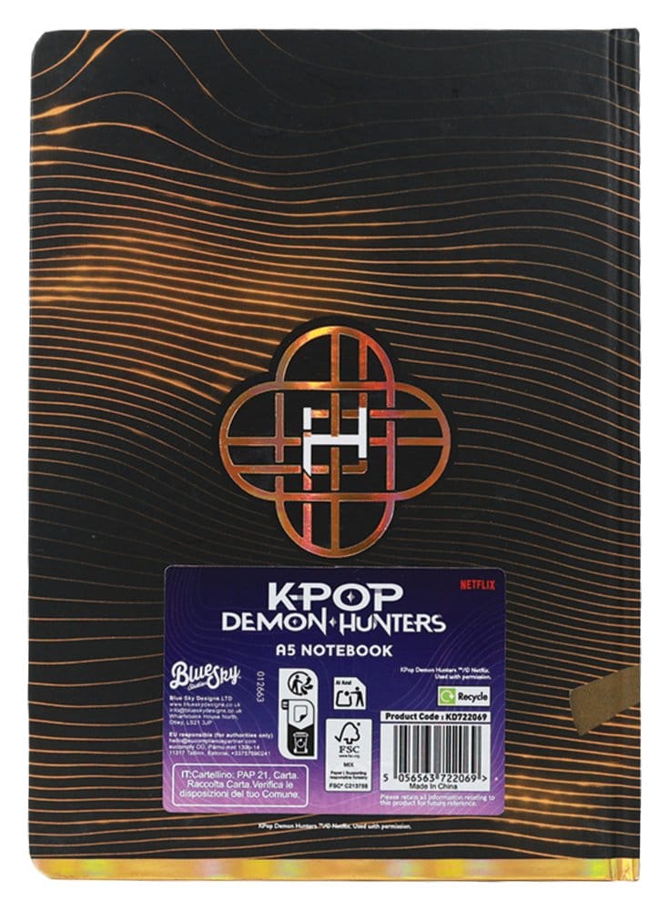 KPop Demon Hunters A5 Notebook Golden
