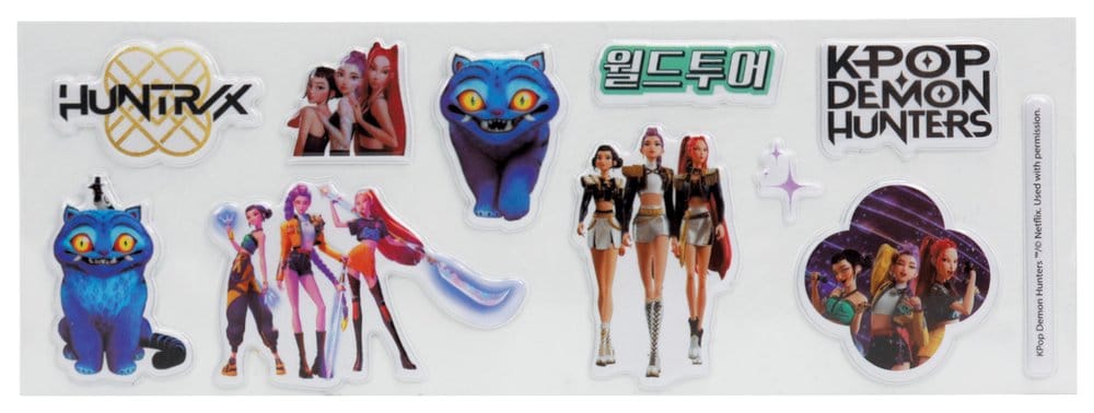 KPop Demon Hunters Stationery Set 10-Pack Golden