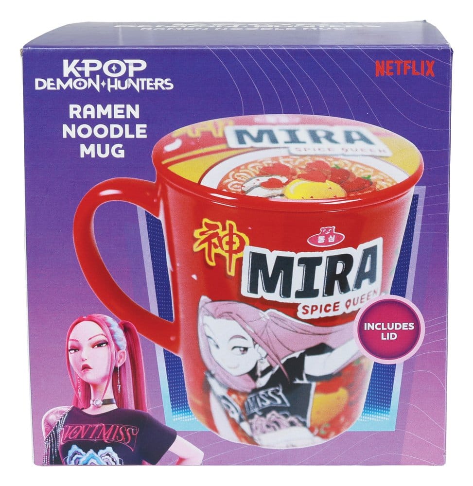 Kpop Demon Hunters Mug with lid Huntr/x Ramen