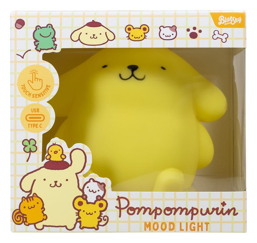 Sanrio Mood Lamp with USB-C Pompompurin 11 cm