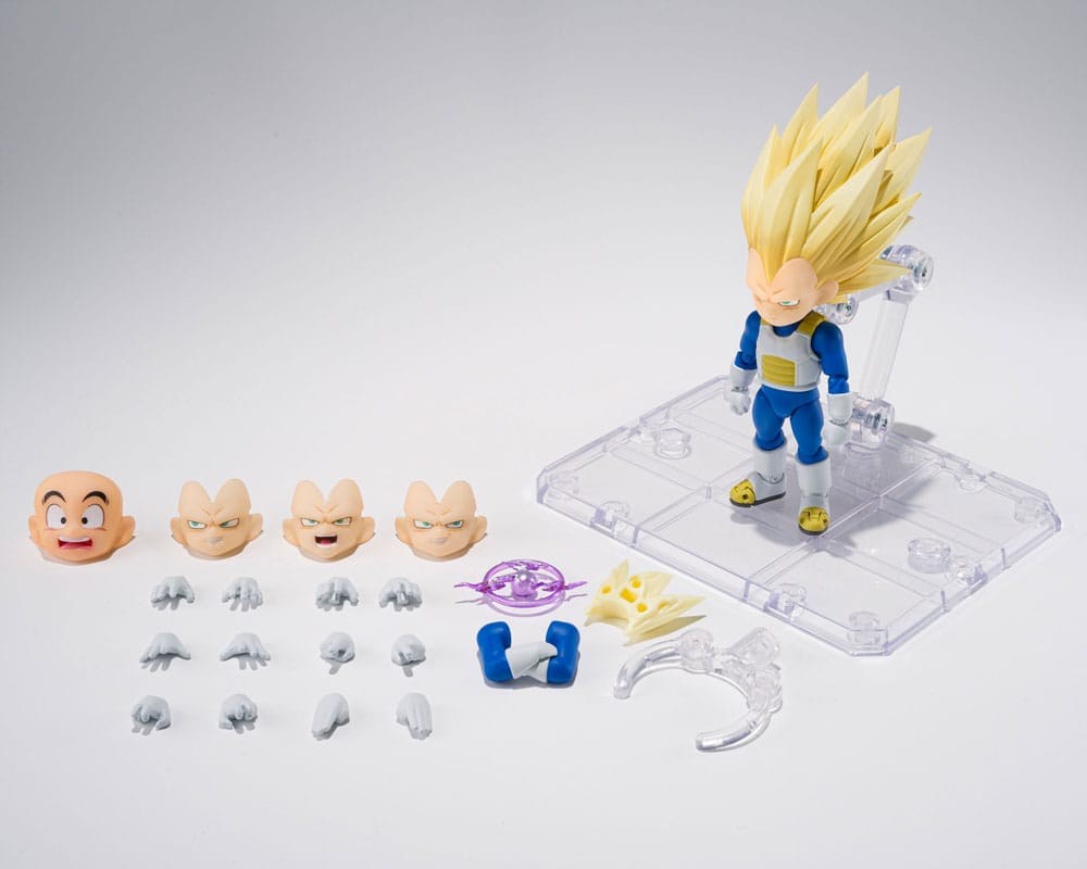 Dragon Ball S.H.Figuarts Action Figure Super Saiyan 3 Vegeta (mini) Daima 8 cm