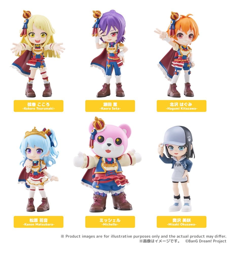BanG Dream! PalVerse Mini Figures Hello, Happy World! Blind Box Display (6)