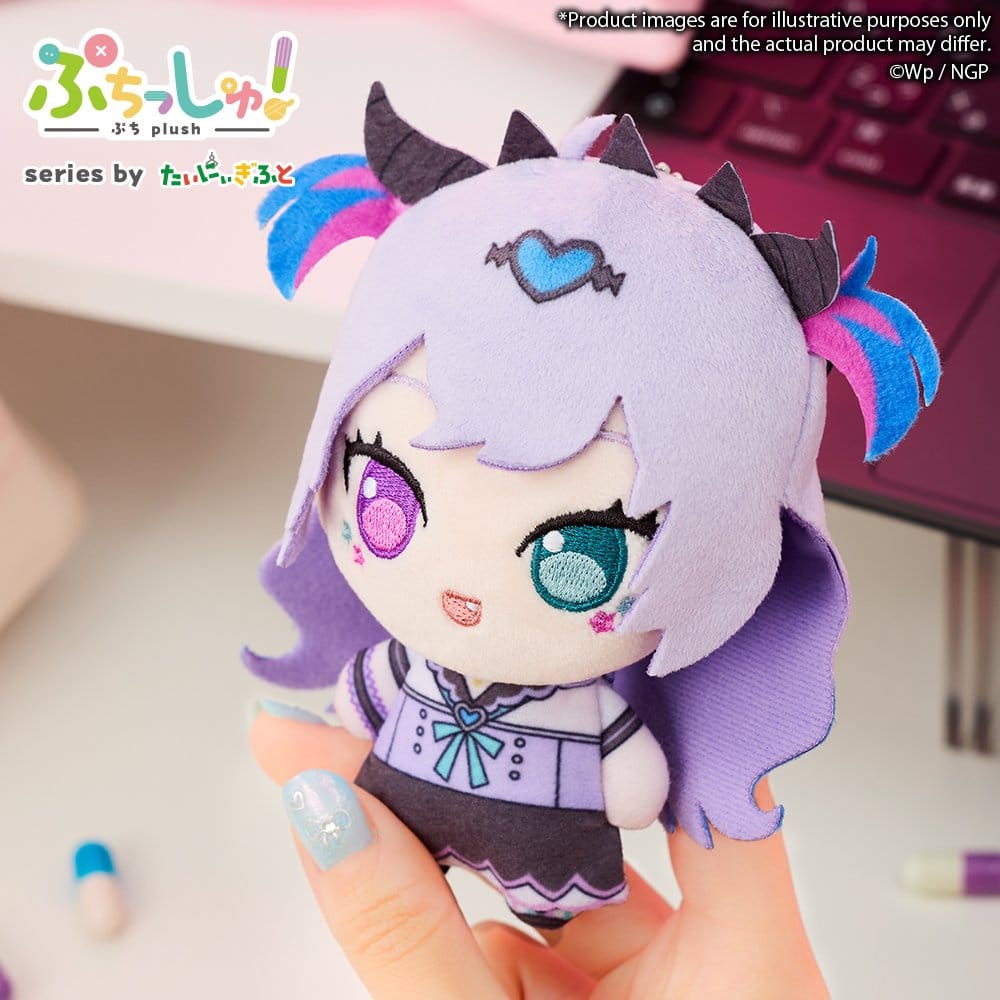 Needy Girl Overdose Puchish! Plush Figure Purple Lollipop 12 cm