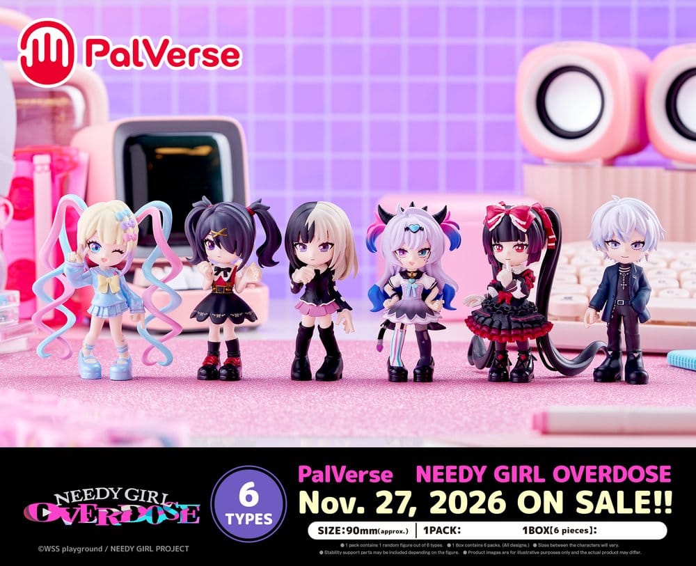Needy Girl Overdose PalVerse Mini Figures Blind Box Display (6)