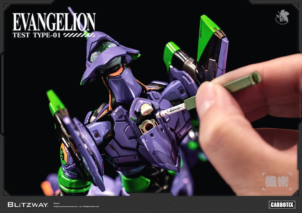 Evangelion Carbotix Action Figure Evangelion Unit-01 Test Type (Standard Ver.) 33 cm