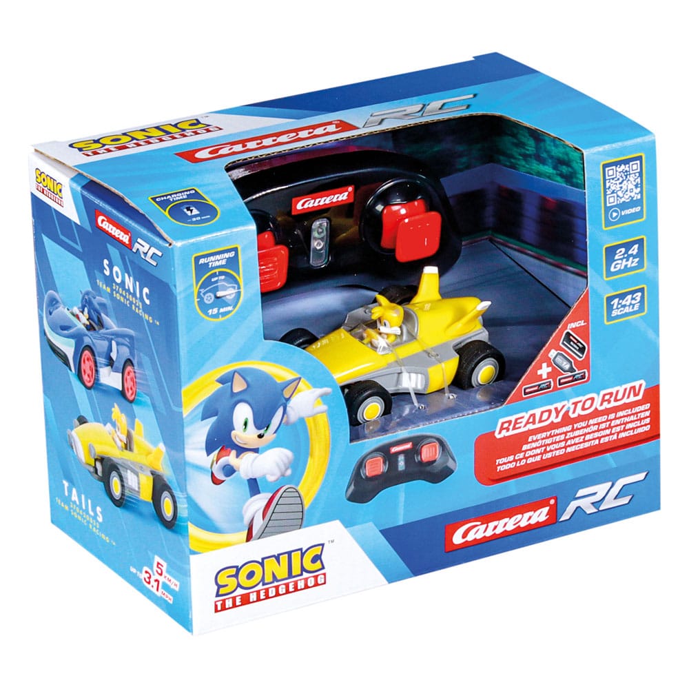 Sonic the Hedgehog RC Remote-controlled Car 1/43 2.4GHz Mini Tails