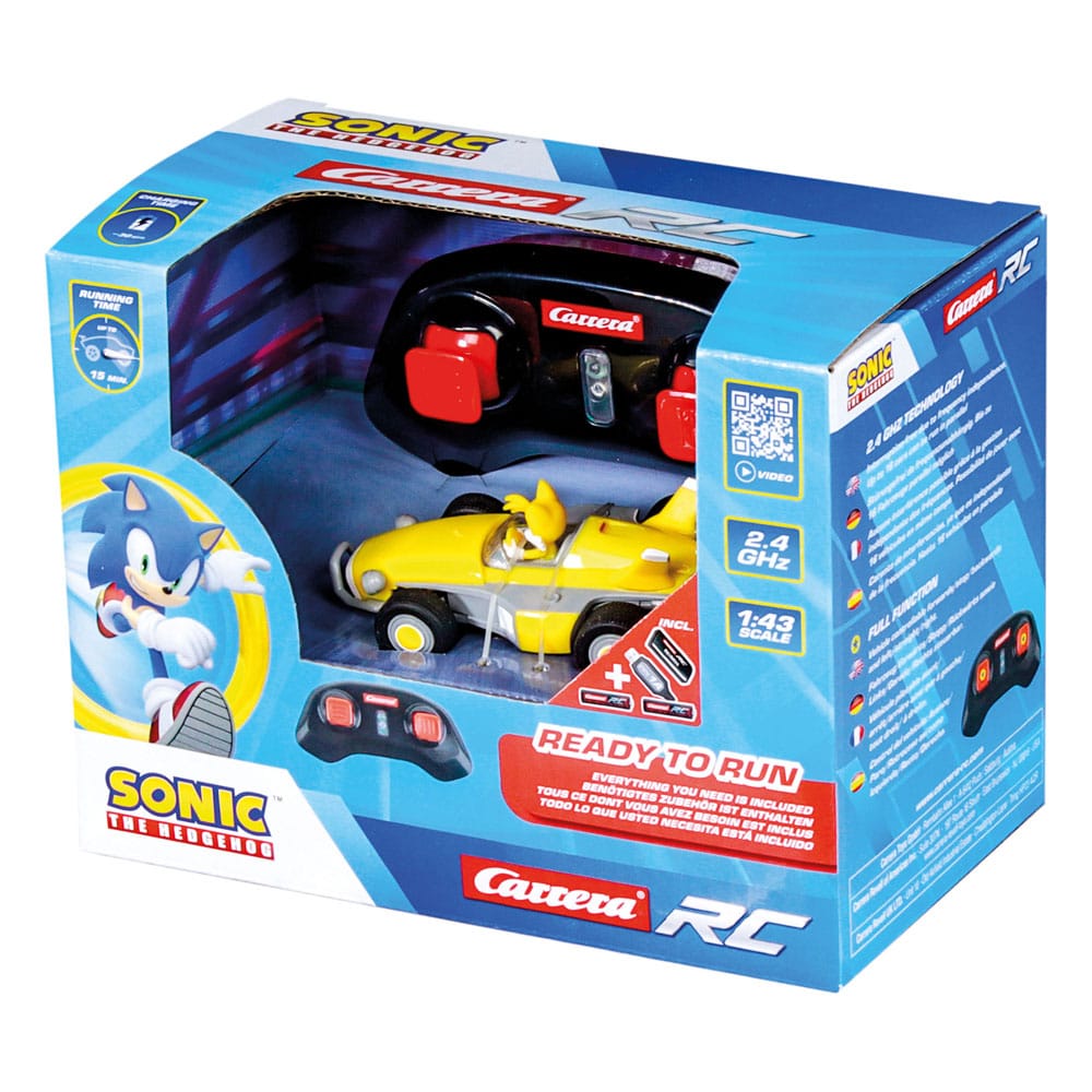 Sonic the Hedgehog RC remote-controlled Car 1/43 2.4GHz Mini Tails