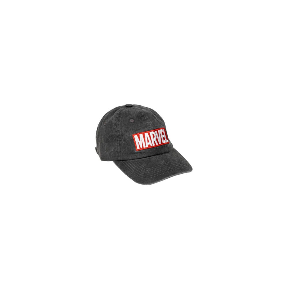 Marvel Baseball Cap Logo Red and White Washed