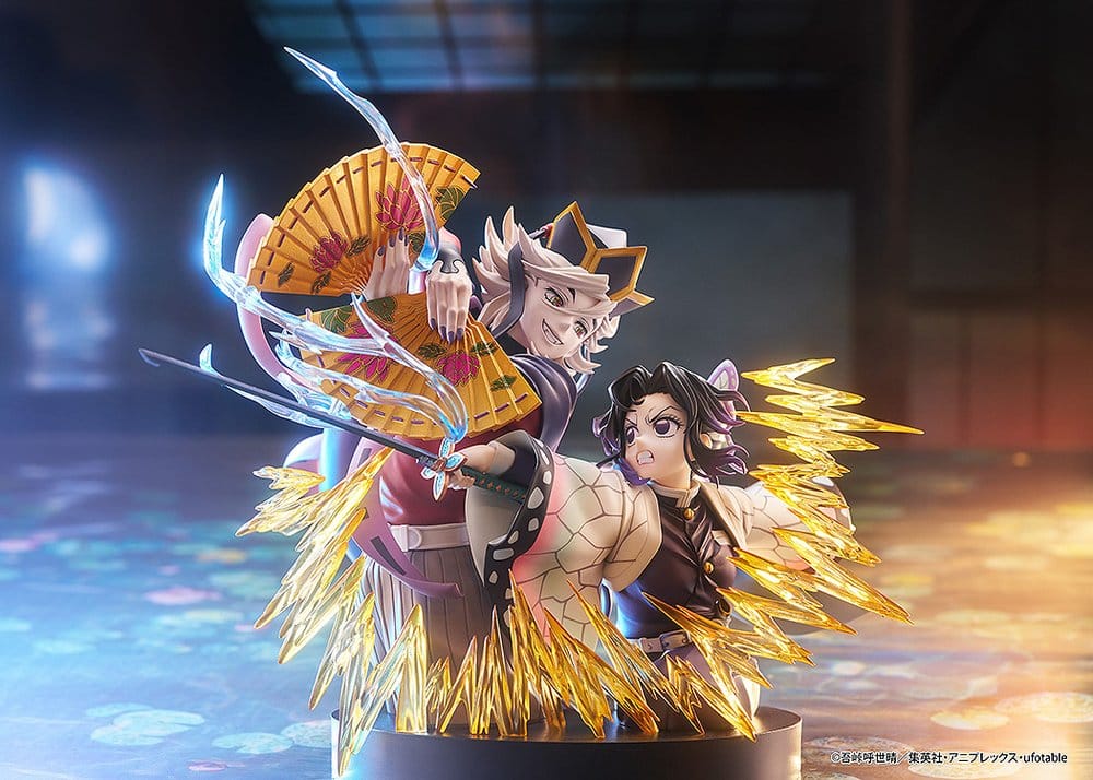 Demon Slayer: Kimetsu no Yaiba PVC Figures 2-Pack Shinobu Kocho & Doma 18 cm