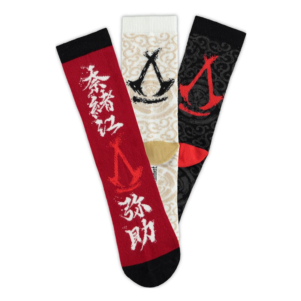 Assassin´s Creed Shadows Socks 3-Pack Crew 35-38