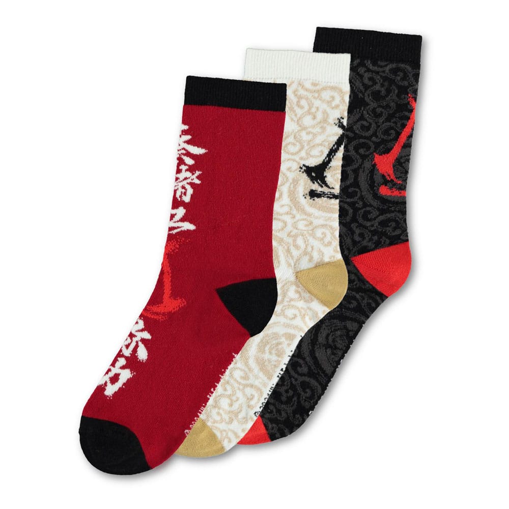 Assassin´s Creed Shadows Socks 3-Pack Crew 35-38