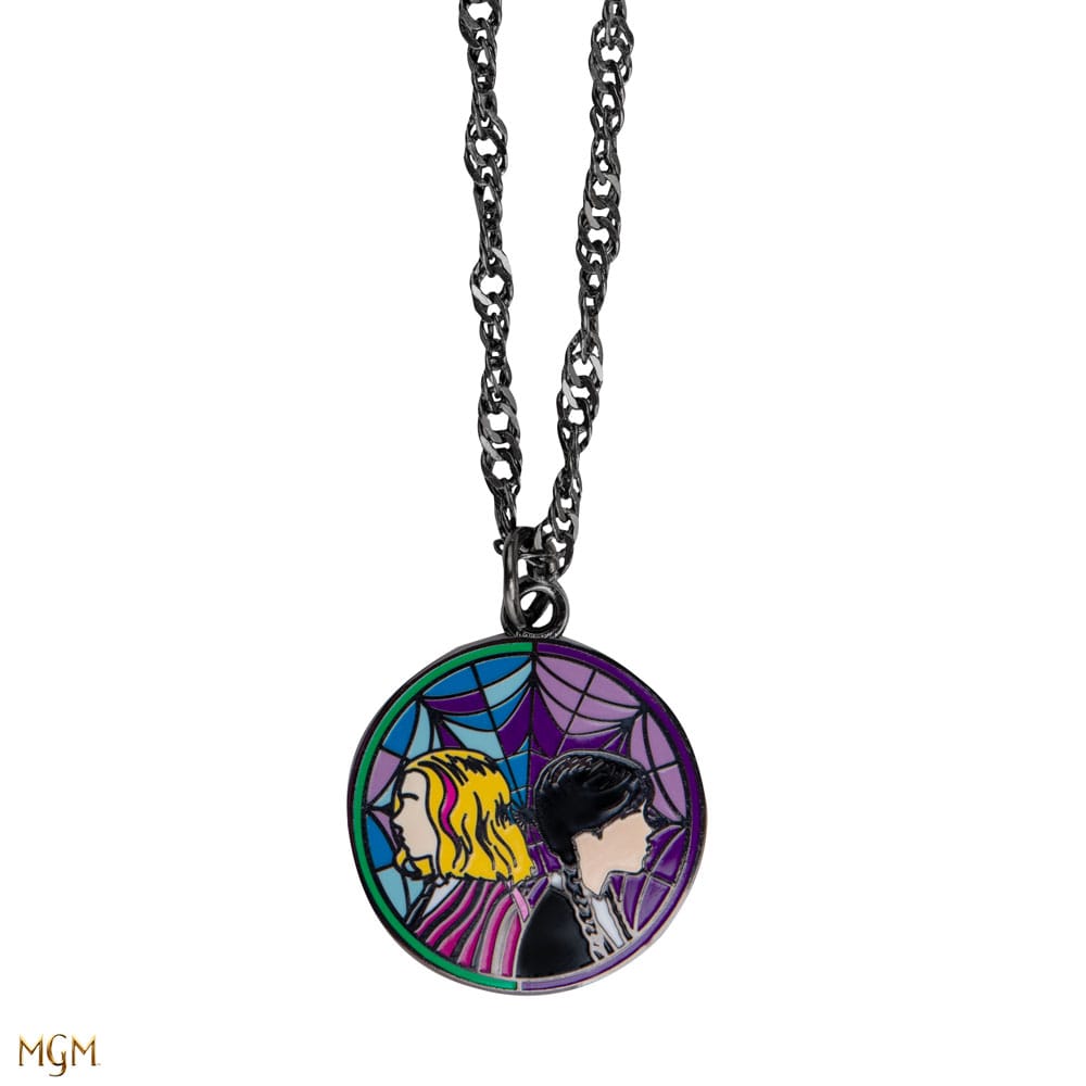 Wednesday Necklace with Pendant Enid and Wednesday