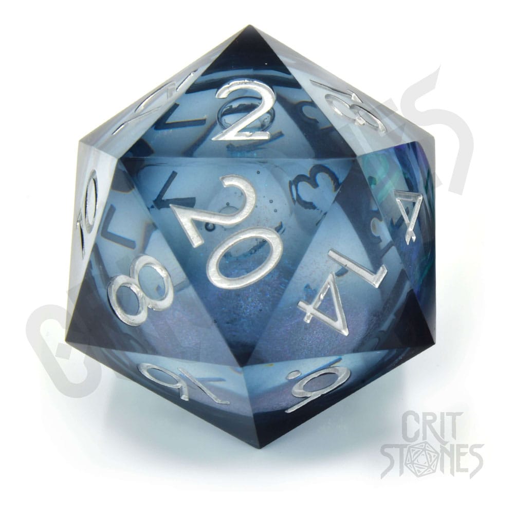 CritStones Liquid Core Dice D20 Ocean Orb 5 cm
