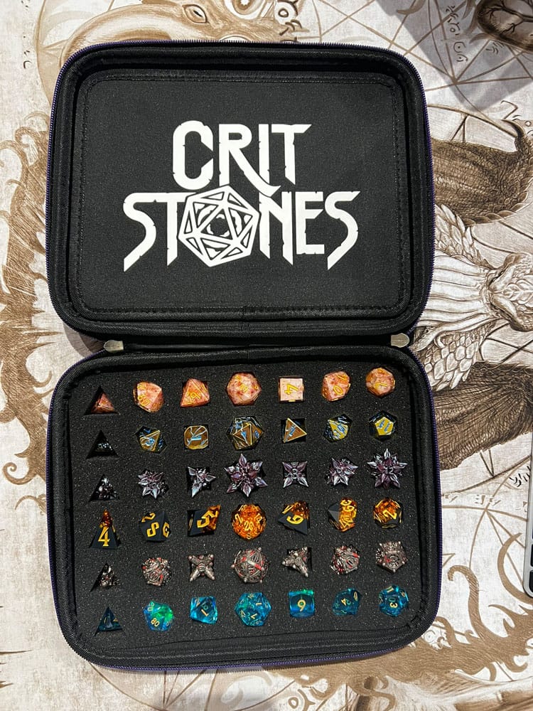 CritStones Dice Case Arcanum Black