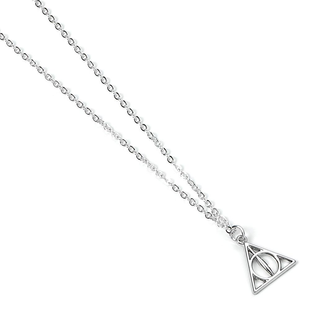 Harry Potter Pendant &amp; Necklace Deathly Hallows (silver plated)