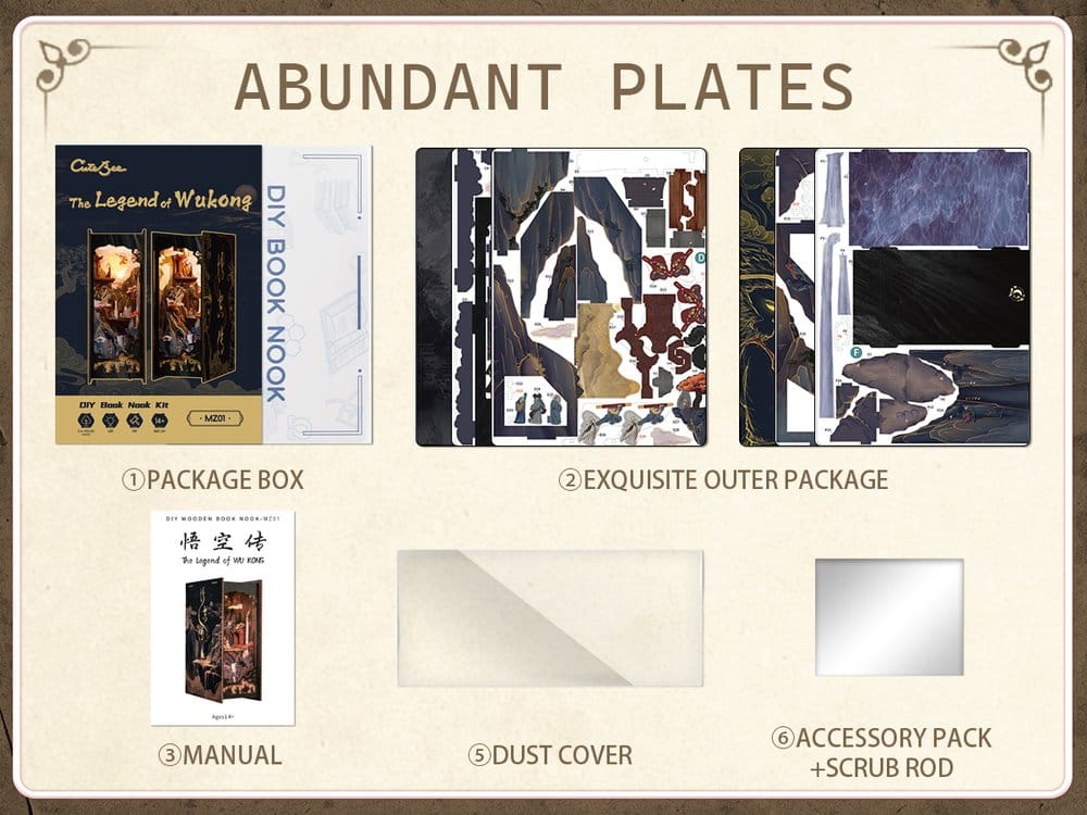 Book Nook The Legend of Wukong 22 x 8 cm