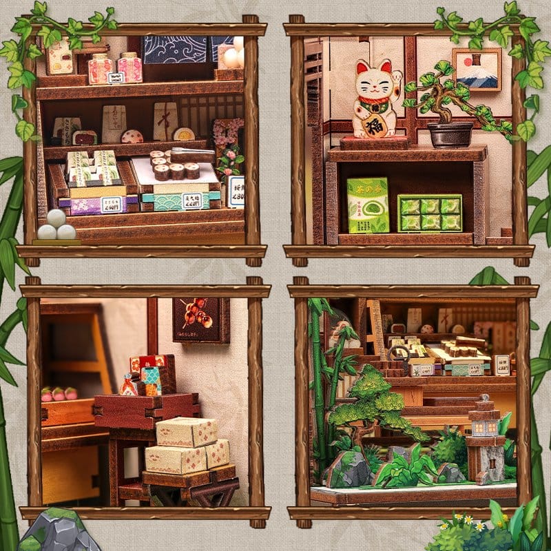 Miniature House Model Kit Kanmi-dokoro Kurihara 19 x 15 cm