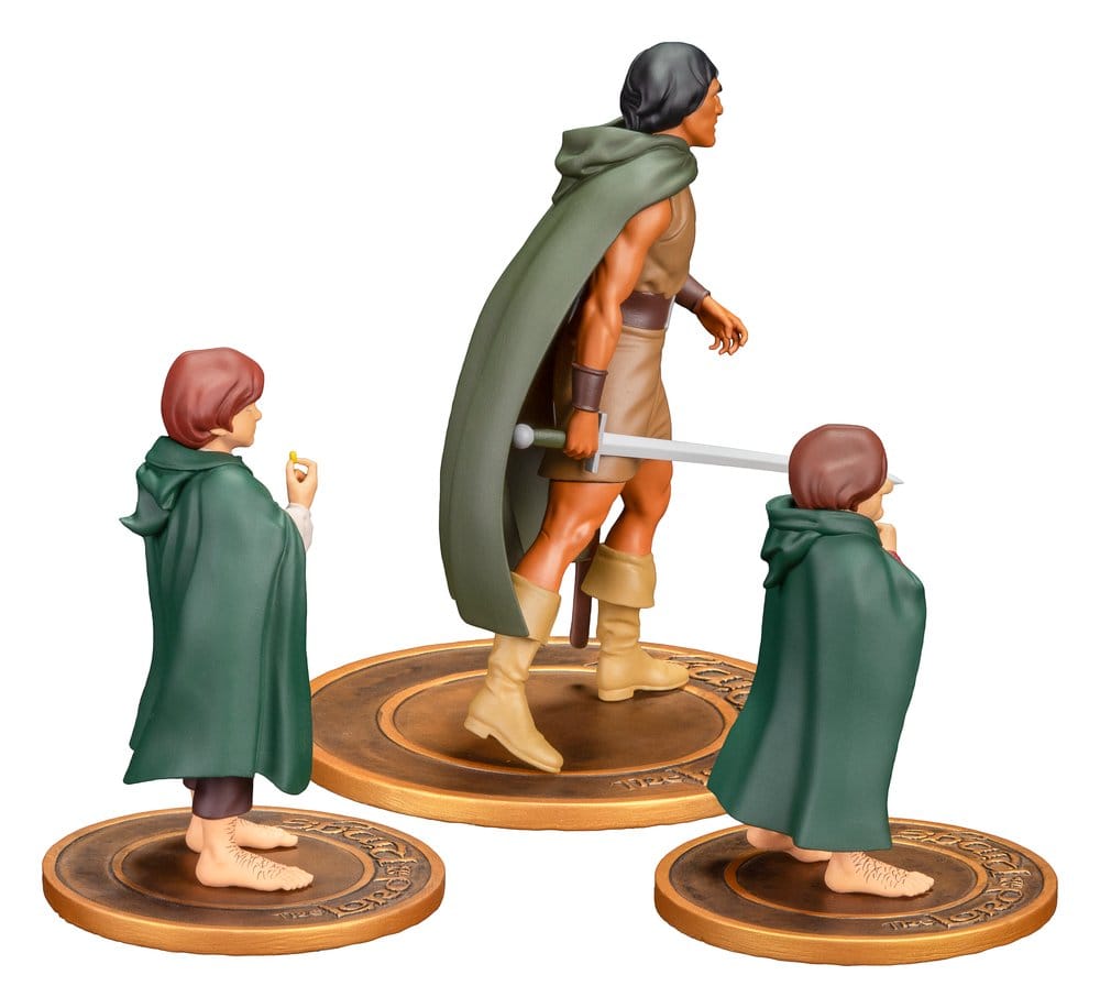 Lord of the Rings Animated Film PVC Figures 3-Pack Frodo, Aragorn, and Samwise