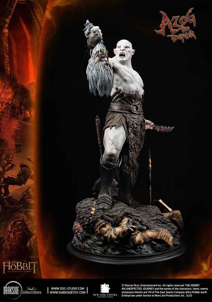 The Hobbit MS Series Statue 1/3 Azog The Defiler John Howe Signature Edition Edition 90 cm