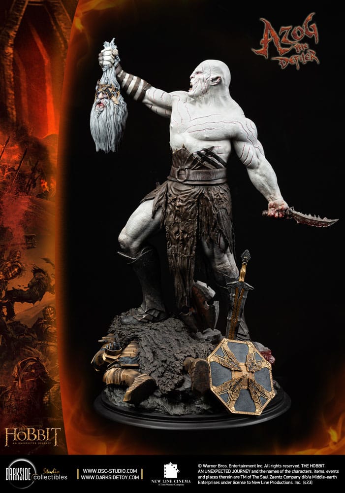 The Hobbit MS Series Statue 1/3 Azog The Defiler John Howe Signature Edition 90 cm