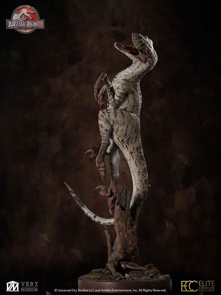 Jurassic Park III Maquette 1/4 Female Velociraptor White Queen 103 cm