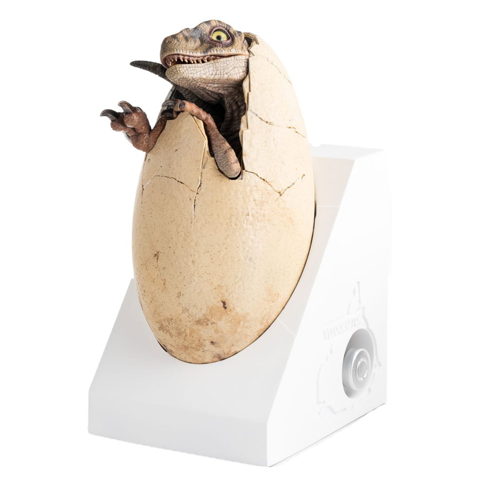 Jurassic Park III ECC Elite Creature Line Statue White Queen Hatching Egg 13 cm