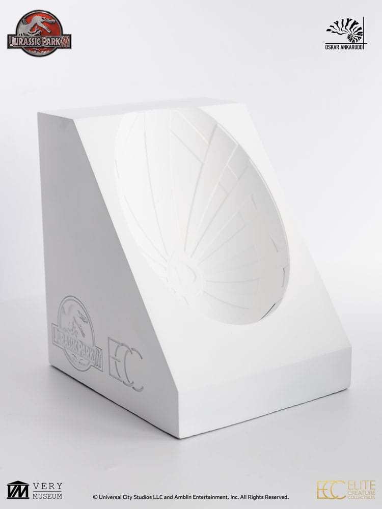 Jurassic Park III ECC Elite Creature Line Statue White Queen Hatching Egg 13 cm