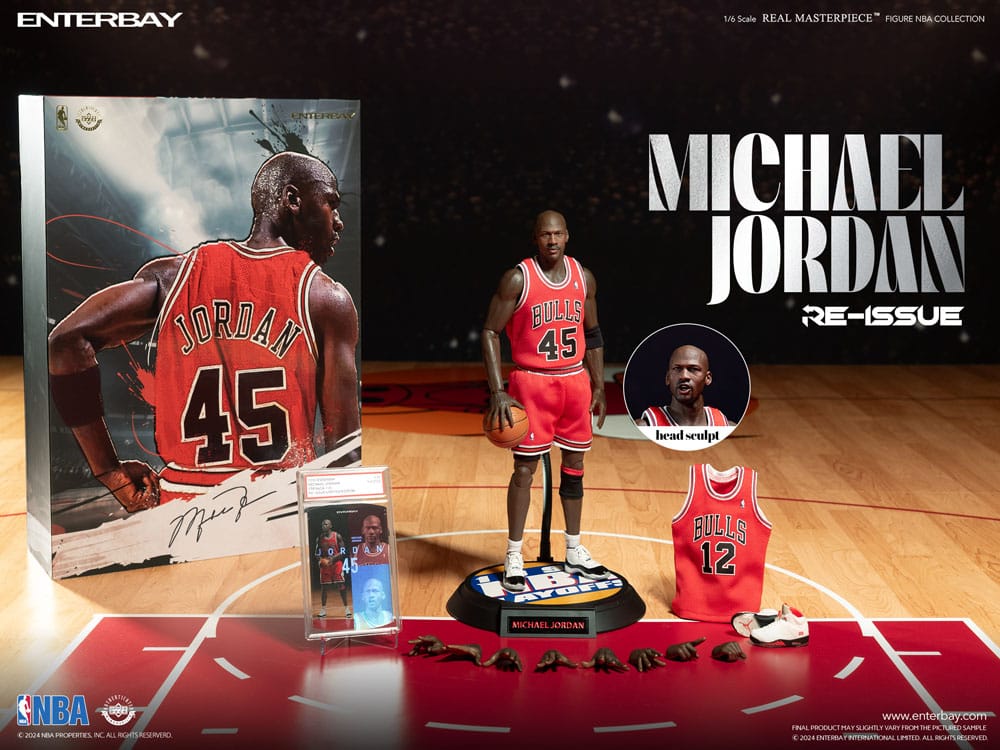 NBA Collection Real Masterpiece Action Figure 1/6 Michael Jordan I'm Back Edition Limited 30 cm