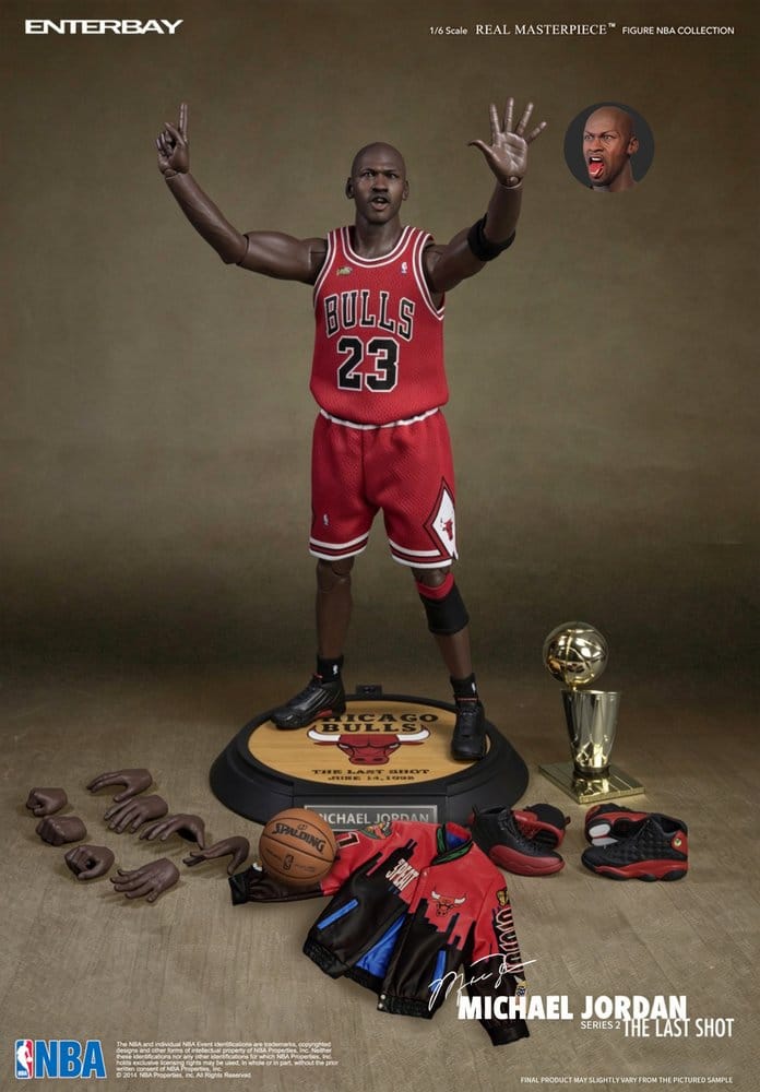 NBA Collection Real Masterpiece Action Figure 1/6 Michael Jordan Series 2 (Road Jersey Edition) 33 cm