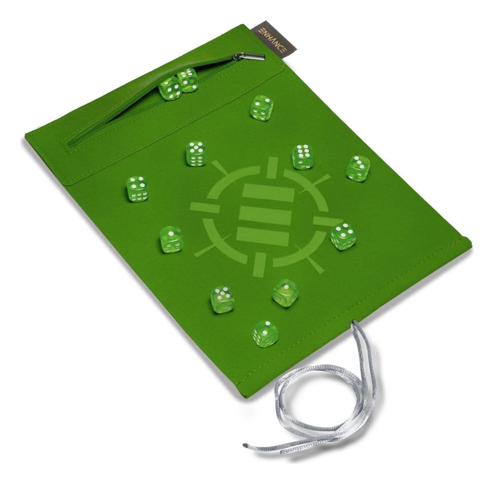 Enhance Tabletop Accessories Roll on a Scroll Dice and Rolling Mat Green