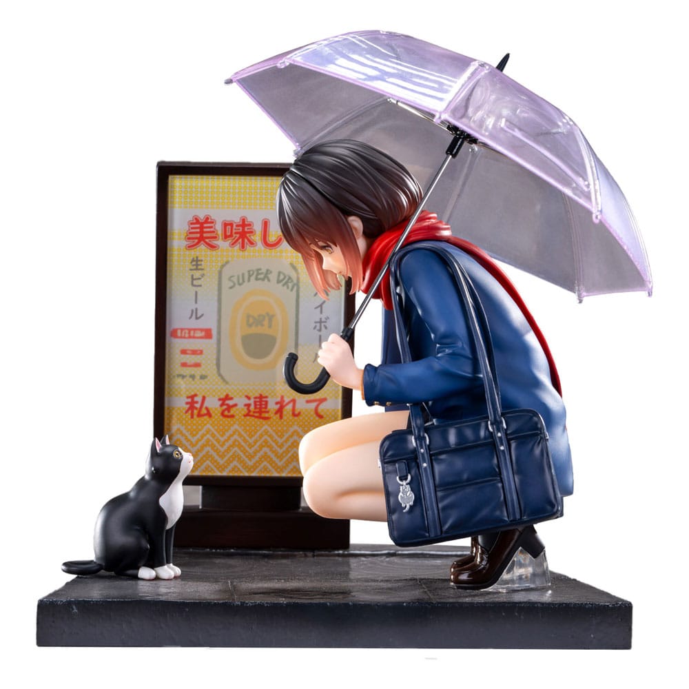 Original Character Statue 1/7 Rainy Day - Meeting Illustrated by Catzz 16 cm
