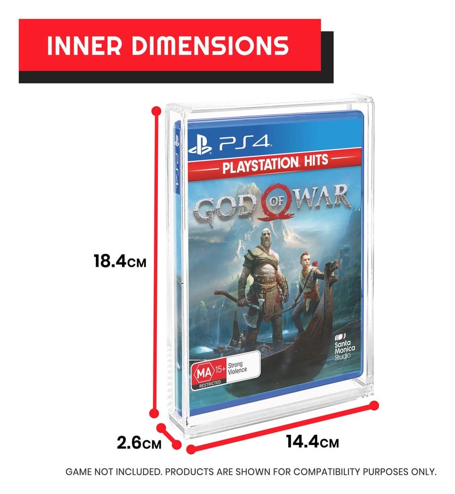 Acrylic Case 2-Pack for PS3/PS4/Blu-Ray/XBOX One