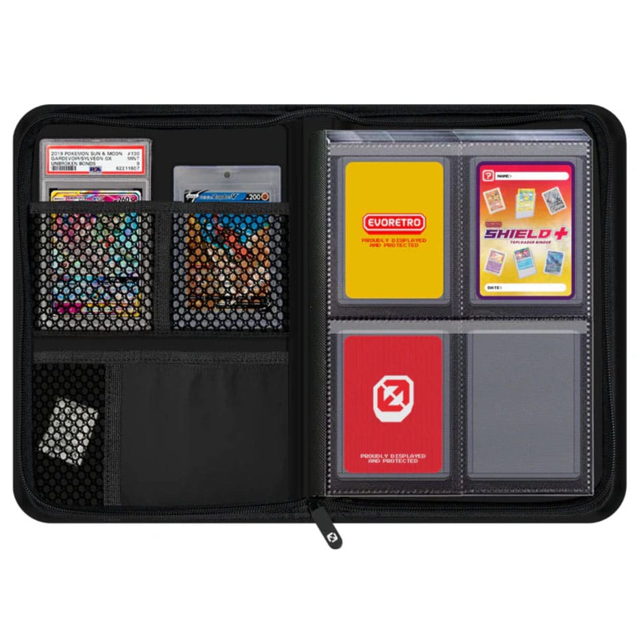 Evoretro Shield+ Topload Cards Binder Compact 96 Cards Black