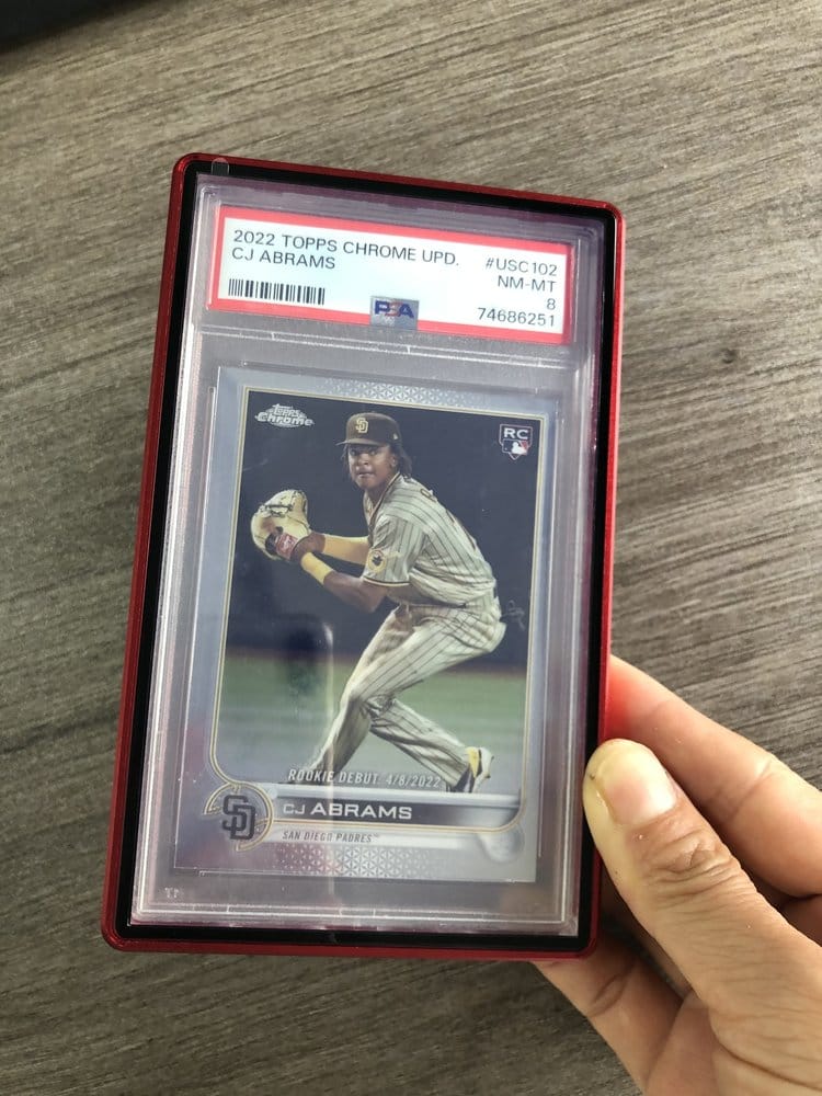 Slab Case Protectors for PSA Graded Cards Red